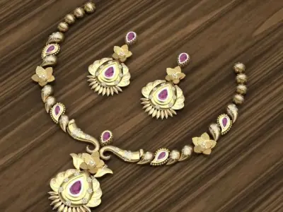 Beautiful indian Kanti set 3D print model