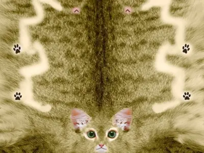 Animated Kitten 3D model