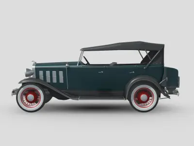 Chevrolet Confederate 1932 Low-poly 3D model