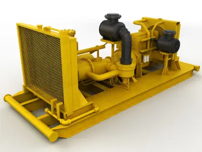 Compressor Station 3D model