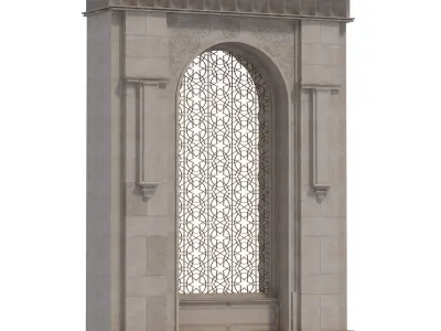 Arabic turkish islamic architectural element set 504 3D model