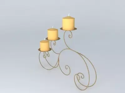 decoration candlestick Free 3D model