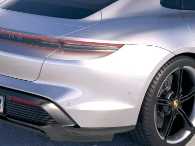 Porsche Taycan 2020 VRAY 3D model