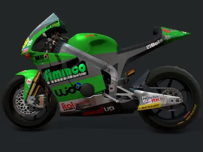 Bike Racing FTR600 Low-poly 3D model