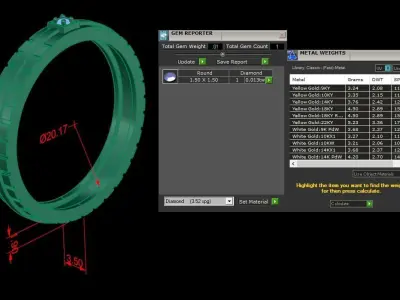 Jewelry Ring 3D print model 27