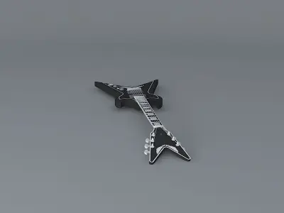 Dean Splittail model guitar Free 3D model