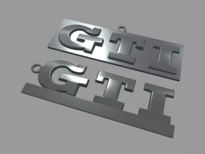 Volkswagen GTI Key Ring Chain 3D print model