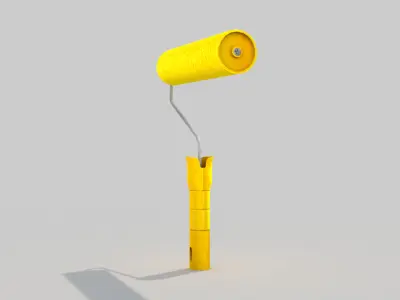 Paint Roller 3D model