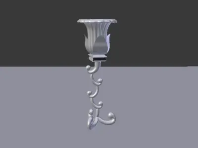3D Lamp with glass 3D model