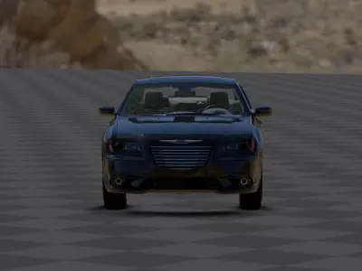 Dodge Chyrsler 300 Low-poly 3D model