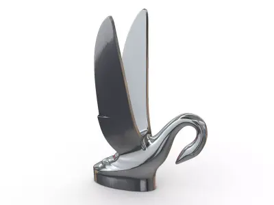 Swan Hood Ornament 3D print model