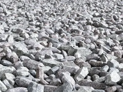 Gravel Crushed Stone 3D model