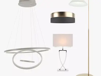 Lamps Set 01 3D model