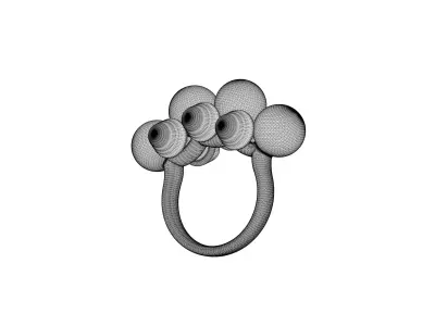 CLASH - RING - EXTRA LARGE 3D print model