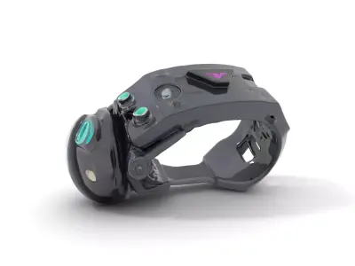 Futuristic Electronic Wristband Model Pack Low-poly 3D model