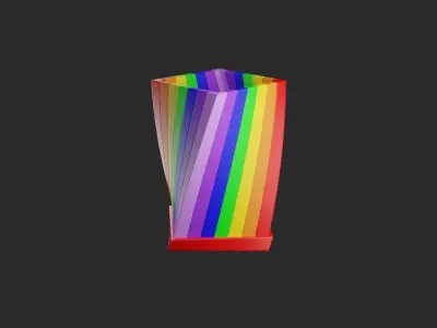 Rainbow Color Pencil Container 3D print model
