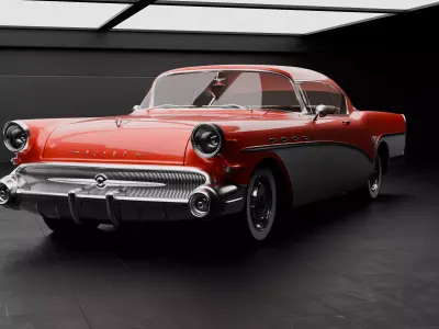 1957 buick roadmaster riviera 3D model