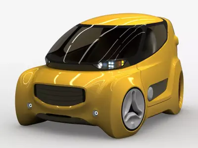 Kancil EV 5 v2 Trike Concept 2021 3D model