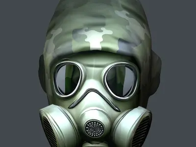 Helmet 3d model military combat Military Low-poly  Low-poly 3D model 15
