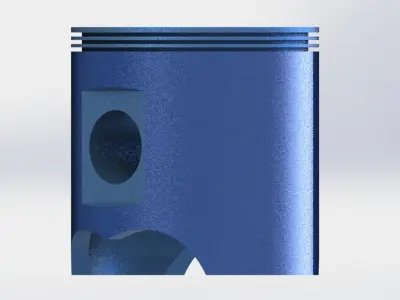 Piston cylinder head 3D print model