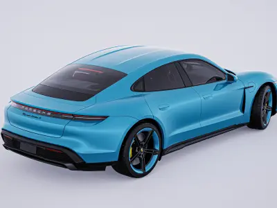 2020 Porsche Taycan Turbo S 3D model