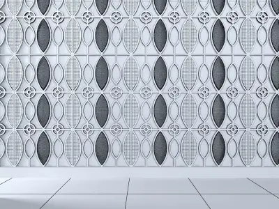 3d wall panel  Low-poly 3D model
