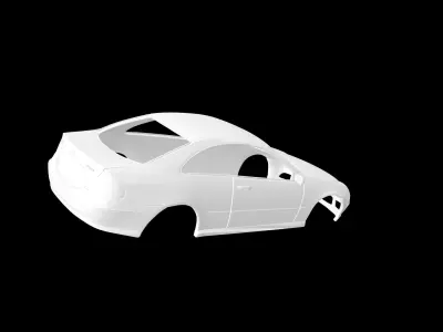 Mercedes Benz C55 AMG w209 3D print model