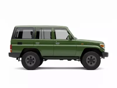Toyota Land Cruiser 70 Series Low-poly 3D model