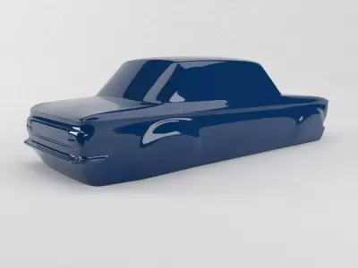 The silhouette of the car 1973 BMW 2002 E20 Turbo 3D print model