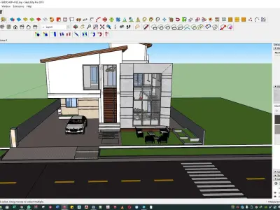 LUXURY HOUSE SKETCHUP M0DEL  3D model