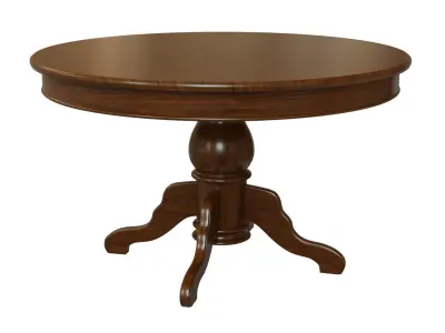 Wood table 1200 Low-poly 3D model