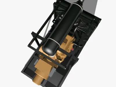 Natural Gas Generator Model 3D model