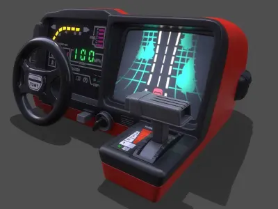 PBR Turbo Tomy Retro Toy  3D model