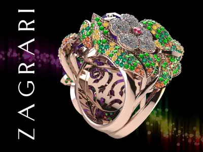 Nature Ring 3D print model