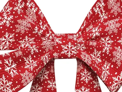 Christmas Bow Ribbon 66 Low-poly 3D model