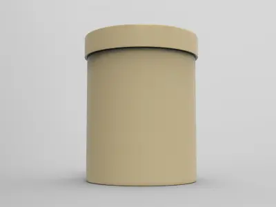 Storage Box Low-poly 3D model 2