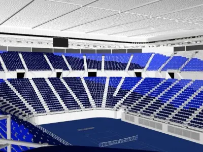 Rod Laver Arena Low-poly 3D model