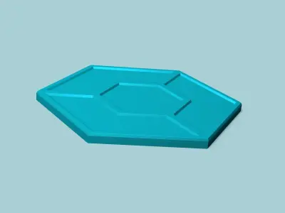 Hexagonal Wall Panel A06 - Interior Design Decoration 3D print model