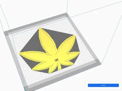 LAMP CANNABIS 3D 3D print model