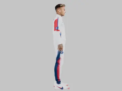 3D Football Player Fashion Icon Low-poly 3D model
