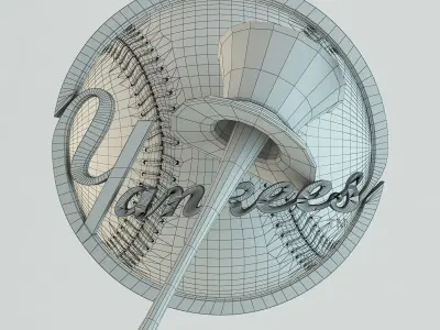 Baseball Sign 3D model