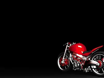 motor sport Low-poly 3D model