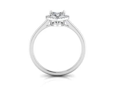 Heart Engagment Jewelry Ring 2 3D print model