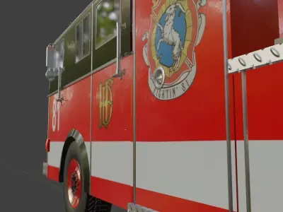 Fire Truck 81 3D model