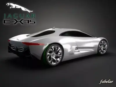Jaguar C-X75 STD MAT 3D model