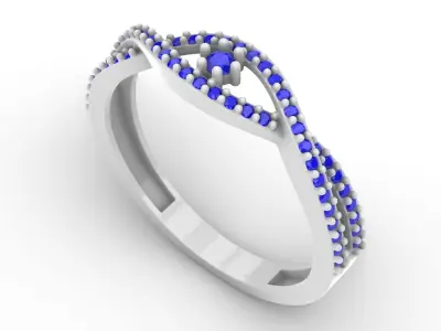 Jewelry Diamond Ring Model RG49 Free 3D print model