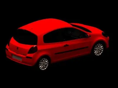 renault clio 3D model