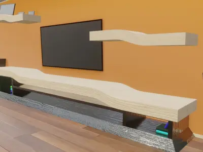 Modern Living Room 3D model