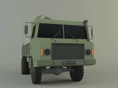 Truck rocket launcher 3D model