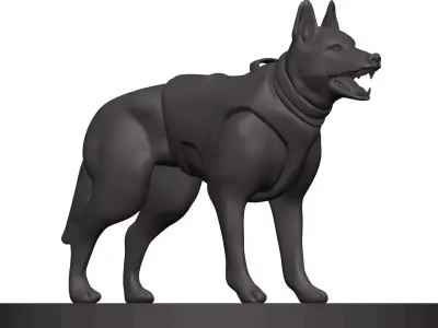 German Shepherd 3D model